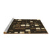 Sideview of Machine Washable Transitional Oak Brown Rug, wshpat565brn