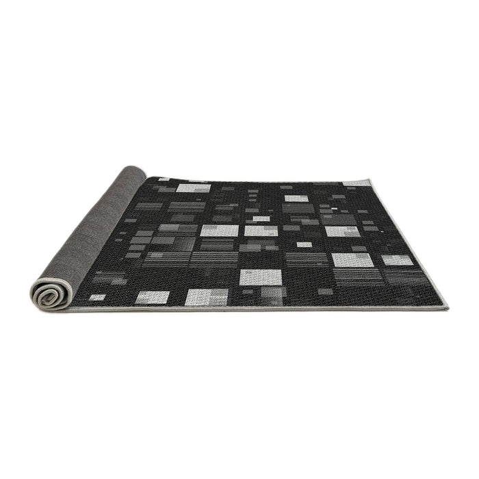 Thickness of Patterned Midnight Gray Rug, pat565gry