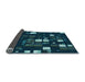 Thickness of Patterned Night Blue Rug, pat565lblu