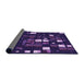 Thickness of Patterned Purple Violet Purple Rug, pat565pur