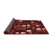 Thickness of Patterned Chestnut Red Rug, pat565rd