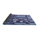 Thickness of Patterned Deep Periwinkle Purple Rug, pat566blu