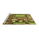 Sideview of Machine Washable Transitional Dark Bronze Brown Rug, wshpat566brn