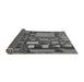 Thickness of Patterned Gunmetal Gray Rug, pat566gry