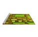 Sideview of Machine Washable Transitional Pistachio Green Rug, wshpat566yw