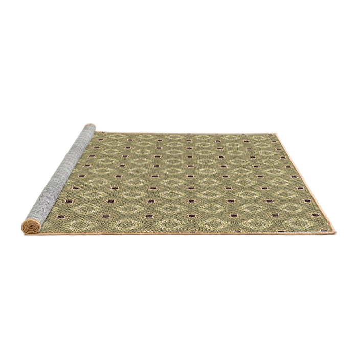 Sideview of Machine Washable Transitional Brown Rug, wshpat567brn