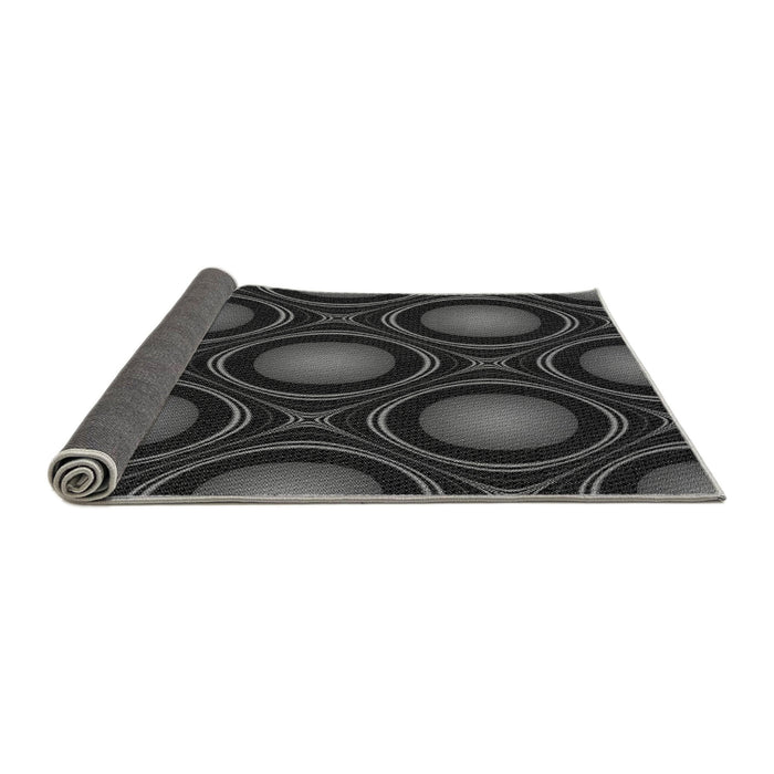 Thickness of Patterned Midnight Gray Rug, pat57gry