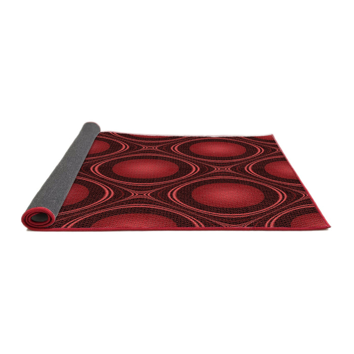 Patterned Saffron Red Rug, pat57rd