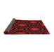 Patterned Saffron Red Rug, pat57rd