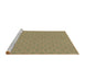 Sideview of Machine Washable Transitional Brown Rug, wshpat570brn