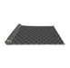 Thickness of Patterned Charcoal Black Rug, pat572gry