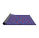 Thickness of Patterned Purple Rug, pat574pur