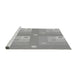 Sideview of Machine Washable Transitional Gray Rug, wshpat575gry