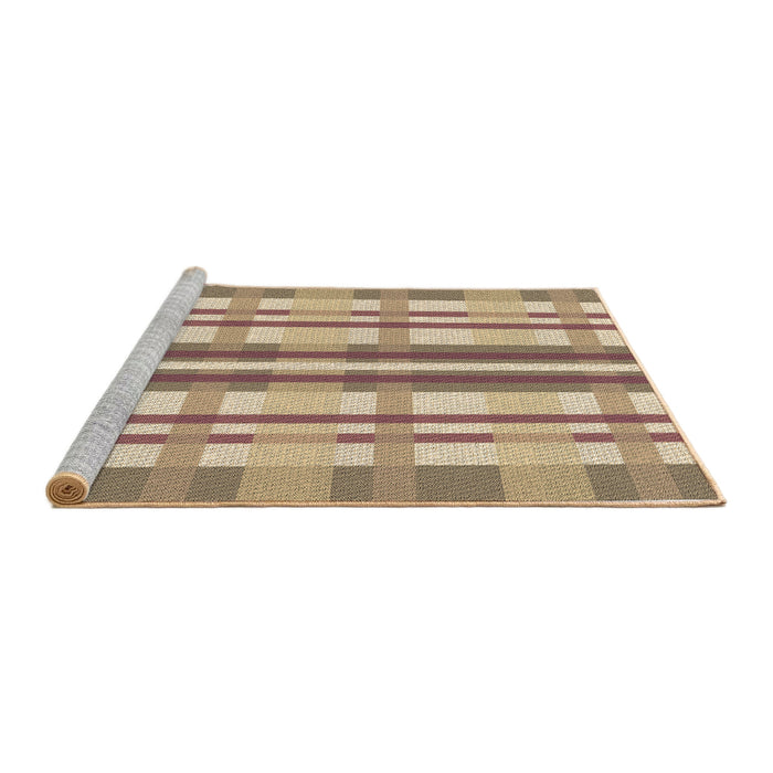 Sideview of Machine Washable Transitional Petra Gold Brown Rug, wshpat576brn