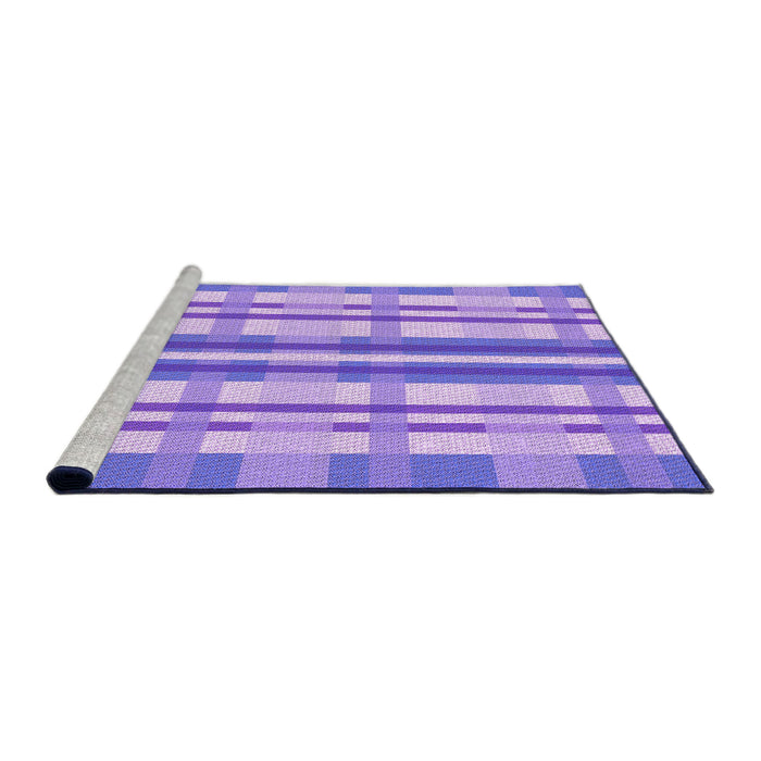 Sideview of Machine Washable Transitional Purple Rug, wshpat576pur