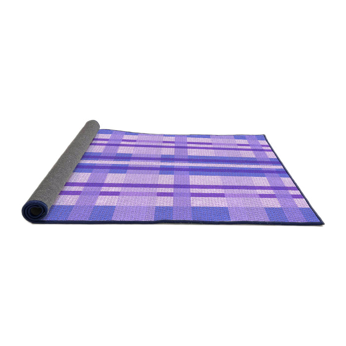 Thickness of Patterned Purple Rug, pat576pur
