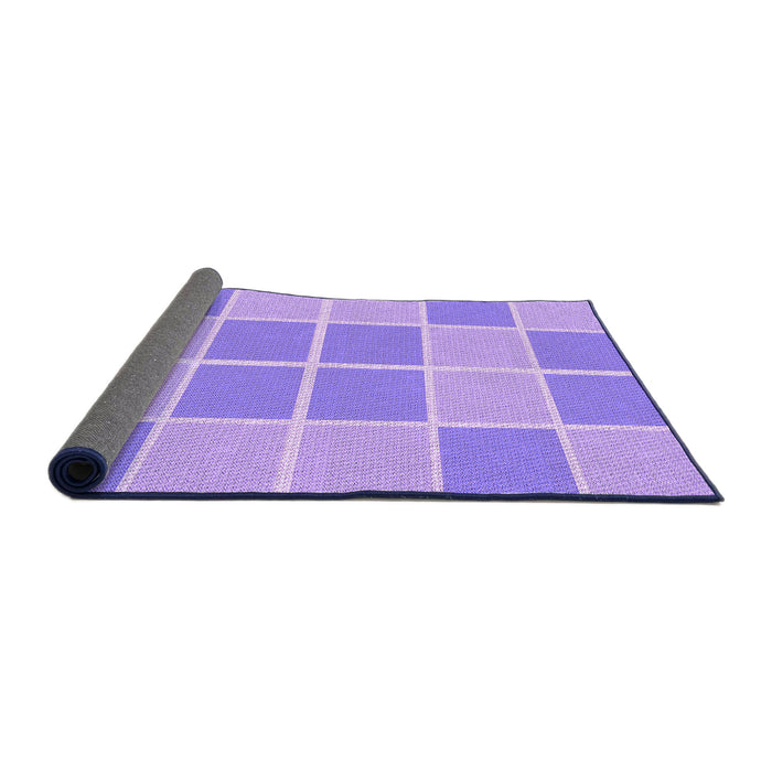 Thickness of Patterned Mauve Purple Rug, pat578pur