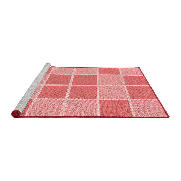 Sideview of Machine Washable Transitional Pastel Pink Rug, wshpat578rd