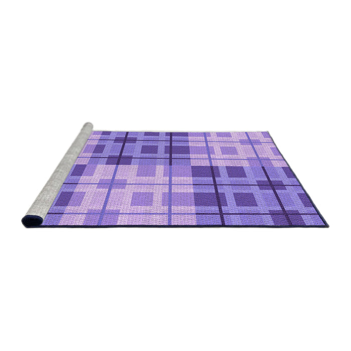 Sideview of Machine Washable Transitional Purple Rug, wshpat579pur