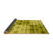 Thickness of Patterned Yellow Rug, pat579yw