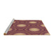 Machine Washable Transitional Sunrise Orange Rug in a Bedroom, wshpat58brn