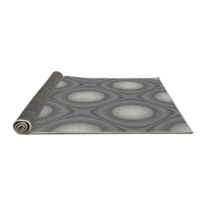 Thickness of Patterned Gray Rug, pat58gry