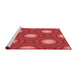 Machine Washable Transitional Red Rug in a Bedroom, wshpat58rd