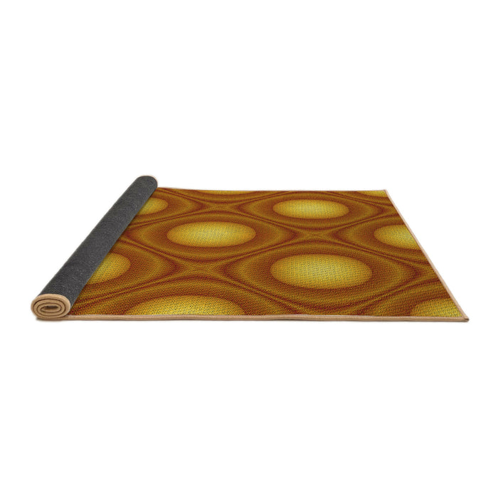 Thickness of Patterned Red Rug, pat58yw