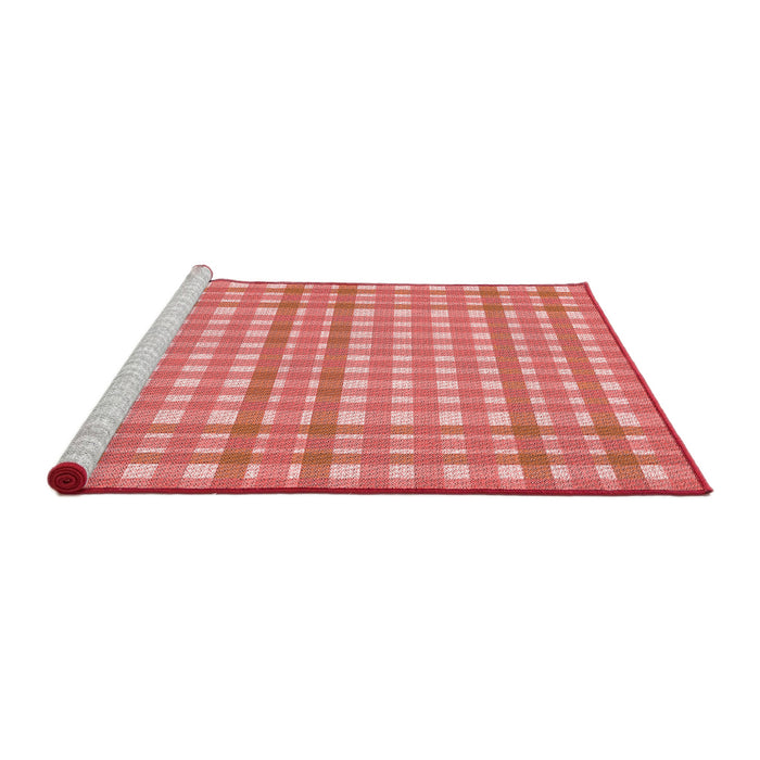 Sideview of Machine Washable Transitional Light Coral Pink Rug, wshpat580rd