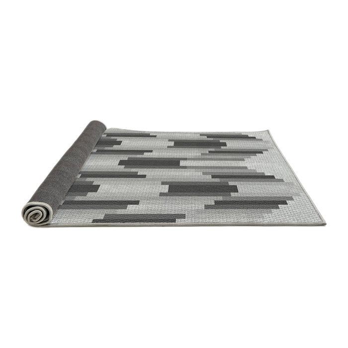 Thickness of Patterned Smokey Gray Rug, pat581gry