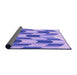 Thickness of Patterned Mauve Purple Rug, pat581pur