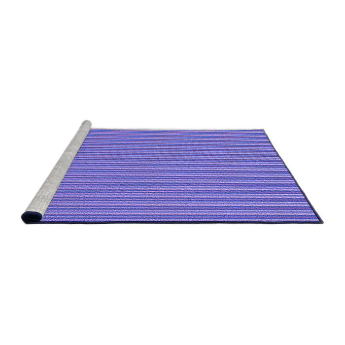 Sideview of Machine Washable Transitional Purple Mimosa Purple Rug, wshpat582pur