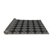 Thickness of Patterned Charcoal Black Rug, pat584gry