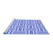 Sideview of Machine Washable Transitional Royal Blue Rug, wshpat585blu