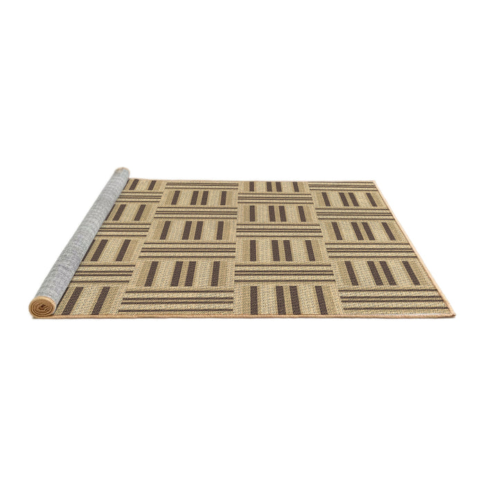 Sideview of Machine Washable Transitional Brown Rug, wshpat585brn