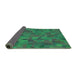 Thickness of Patterned Deep-Sea Green Rug, pat588grn