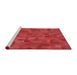 Sideview of Machine Washable Transitional Red Rug, wshpat588rd