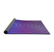 Thickness of Patterned Amethyst Purple Rug, pat589pur