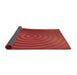 Thickness of Patterned Red Rug, pat589rd