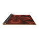 Patterned Dark Red Rug, pat59brn