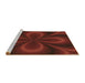 Machine Washable Transitional Dark Red Rug in a Bedroom, wshpat59brn