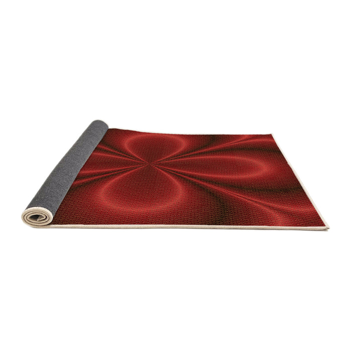 Patterned Tomato Red Rug, pat59org