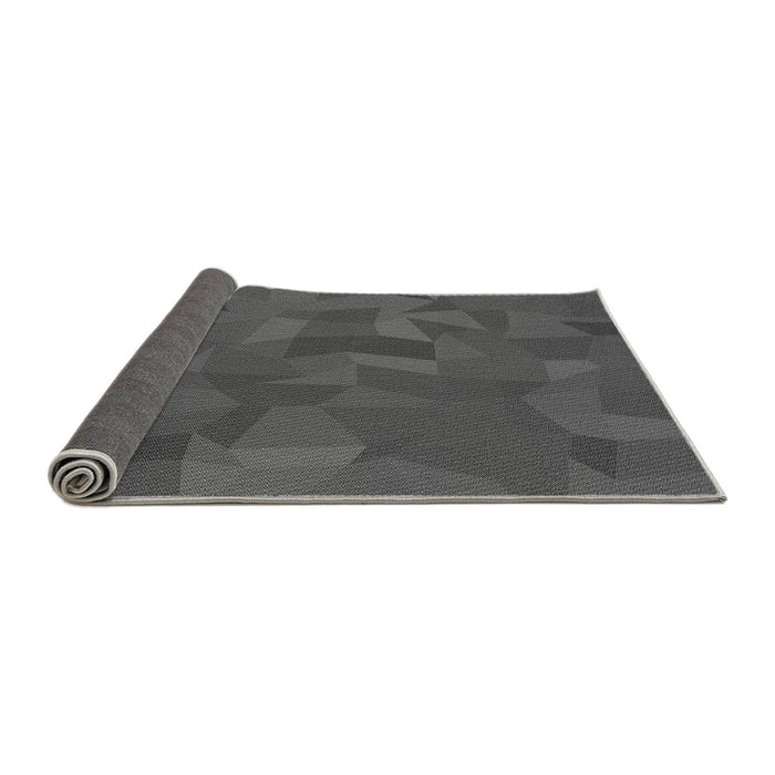 Thickness of Patterned Light Black Rug, pat590gry
