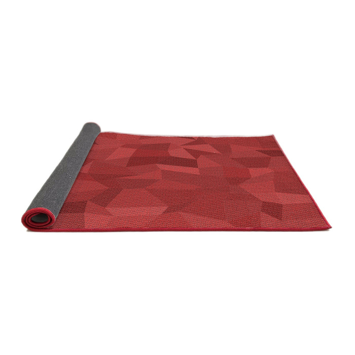 Thickness of Patterned Red Rug, pat590rd