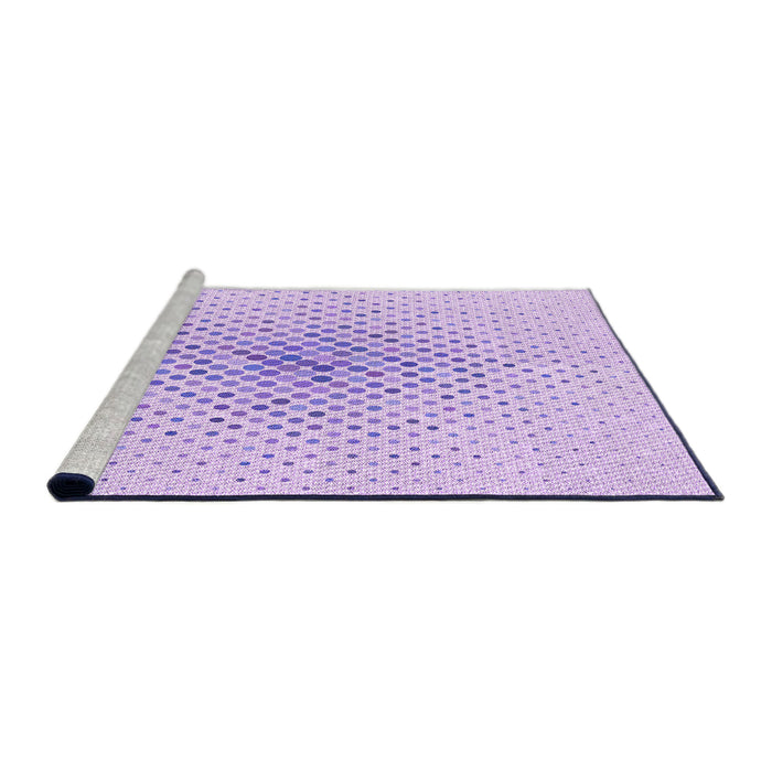 Sideview of Machine Washable Transitional Purple Rug, wshpat591pur
