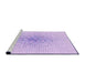 Sideview of Machine Washable Transitional Purple Rug, wshpat591pur