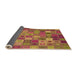 Thickness of Patterned Red Rug, pat592org