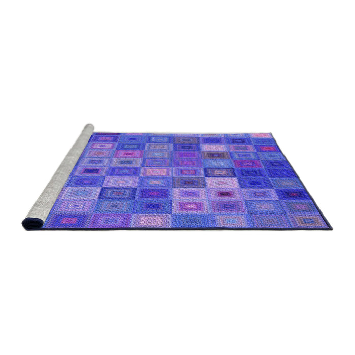 Sideview of Machine Washable Transitional Purple Rug, wshpat592pur