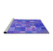 Sideview of Machine Washable Transitional Purple Rug, wshpat592pur