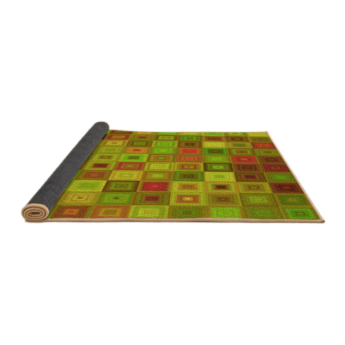 Thickness of Patterned Pistachio Green Rug, pat592yw